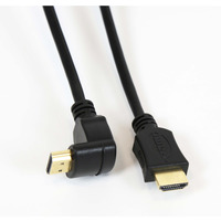 Kabel OMEGA HDMI - HDMI 5m v.1.4 kątowy czarny (41854)