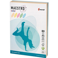 Papier ksero A4 80g mix pastelowy 94137A80 MAESTRO COLOR 250a